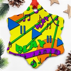 Music Snowflake Ornament (2-side)