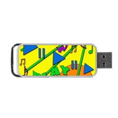 Music Portable Usb Flash (one Side) by Valentinaart