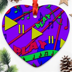 Music 2 Ornament (heart) 