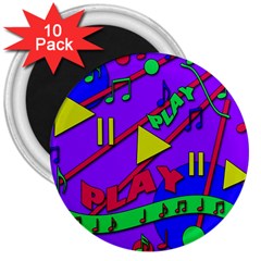 Music 2 3  Magnets (10 Pack) 