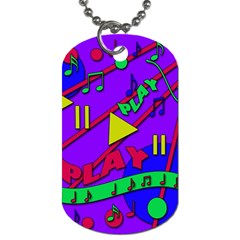 Music 2 Dog Tag (one Side)