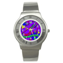 Music 2 Stainless Steel Watch by Valentinaart