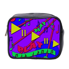 Music 2 Mini Toiletries Bag 2-side by Valentinaart