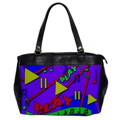 Music 2 Office Handbags by Valentinaart