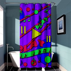 Music 2 Shower Curtain 36  X 72  (stall)  by Valentinaart