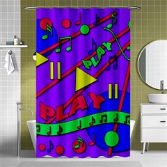 Music 2 Shower Curtain 48  X 72  (small)  by Valentinaart