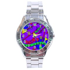 Music 2 Stainless Steel Analogue Watch