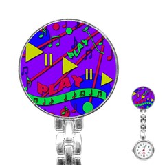 Music 2 Stainless Steel Nurses Watch by Valentinaart