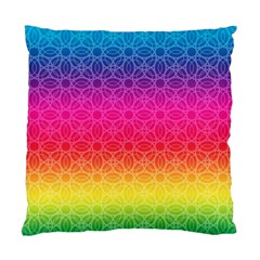 Rainbow Rings Standard Cushion Case (one Side)