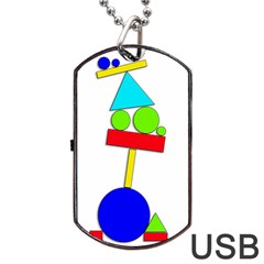 Balance  Dog Tag Usb Flash (two Sides) 