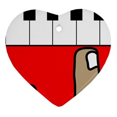 Piano  Ornament (heart) 