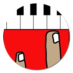 Piano  Magnet 5  (round)