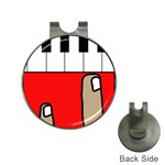 Piano  Hat Clips with Golf Markers Front