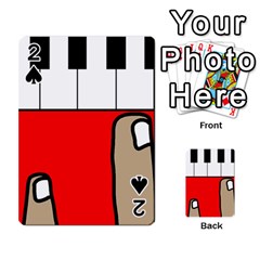 Piano  Playing Cards 54 Designs  by Valentinaart