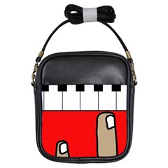 Piano  Girls Sling Bags