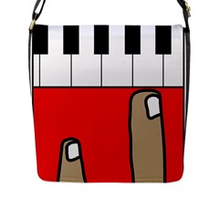 Piano  Flap Messenger Bag (l) 