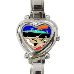 Accident  Heart Italian Charm Watch