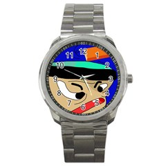 Accident  Sport Metal Watch by Valentinaart