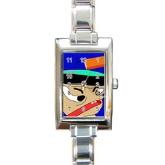 Accident  Rectangle Italian Charm Watch