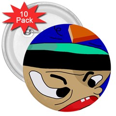 Accident  3  Buttons (10 Pack) 