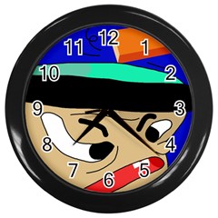 Accident  Wall Clocks (black)