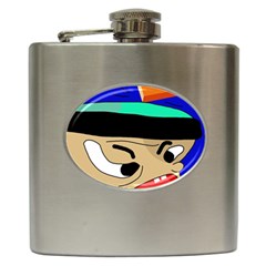 Accident  Hip Flask (6 Oz) by Valentinaart