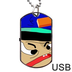 Accident  Dog Tag Usb Flash (one Side)