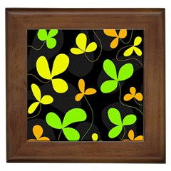 Floral Design Framed Tiles