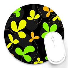 Floral Design Round Mousepads