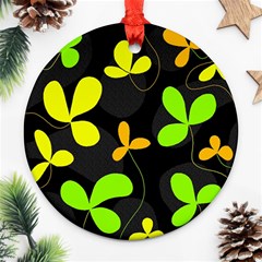 Floral Design Ornament (round)  by Valentinaart