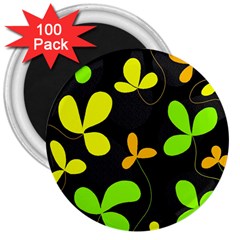 Floral Design 3  Magnets (100 Pack)