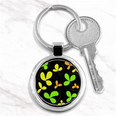 Floral Design Key Chains (round)  by Valentinaart