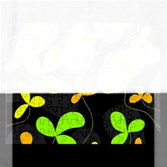 Floral Design Rectangular Jigsaw Puzzl