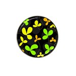 Floral design Hat Clip Ball Marker (4 pack) Front