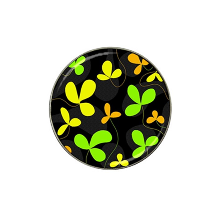 Floral design Hat Clip Ball Marker (4 pack)