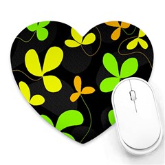 Floral Design Heart Mousepads