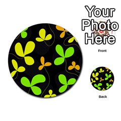 Floral Design Multi-purpose Cards (round) 