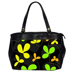 Floral Design Office Handbags (2 Sides) 