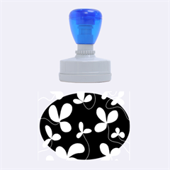 Floral Design Rubber Oval Stamps