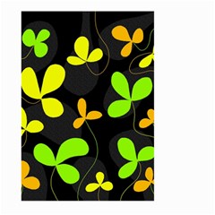 Floral Design Large Garden Flag (two Sides) by Valentinaart