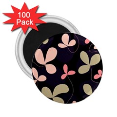 Elegant Floral Design 2 25  Magnets (100 Pack) 