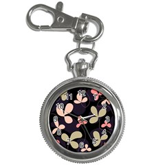 Elegant Floral Design Key Chain Watches