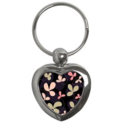 Elegant Floral Design Key Chains (heart) 