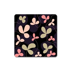 Elegant Floral Design Square Magnet