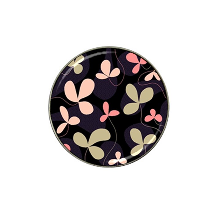 Elegant floral design Hat Clip Ball Marker