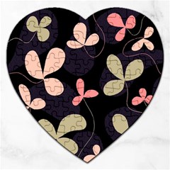 Elegant Floral Design Jigsaw Puzzle (heart)