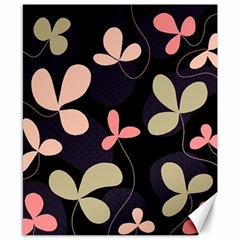 Elegant Floral Design Canvas 8  X 10 