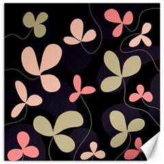 Elegant Floral Design Canvas 12  X 12  