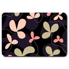 Elegant Floral Design Large Doormat 