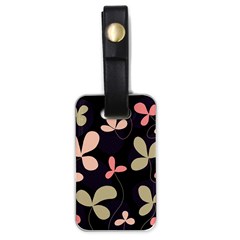 Elegant Floral Design Luggage Tags (one Side) 